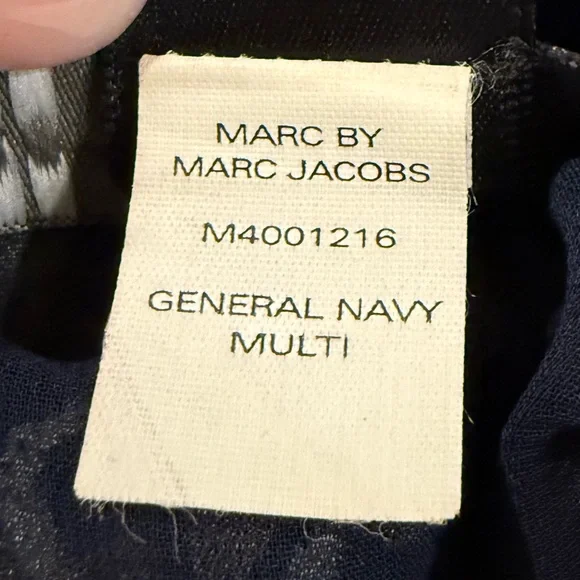 Marc by Marc Jacobs EUC Sz 4 Sleeveless Graphic Design Velvet Devore Dress (533) - Picture 14 of 14